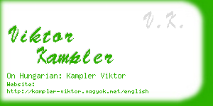 viktor kampler business card